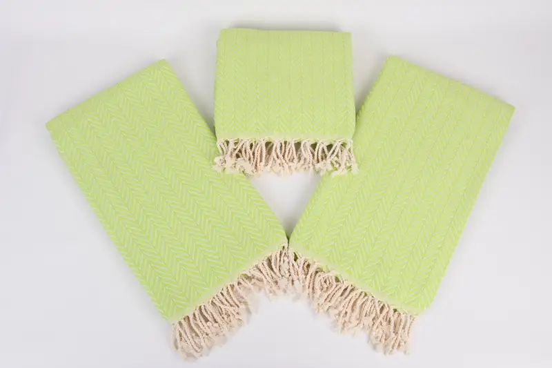 Scarf Towel, Custom Beach Towel, Bridesmaid Gift, Unique Gift, Fringed Turkish towel for poolside, Quick-dry peshtemal, 70x40 Cotton Zig zag Towel - 6