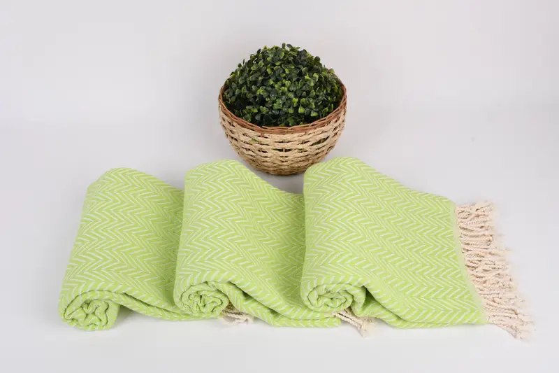 Scarf Towel, Custom Beach Towel, Bridesmaid Gift, Unique Gift, Fringed Turkish towel for poolside, Quick-dry peshtemal, 70x40 Cotton Zig zag Towel - 8
