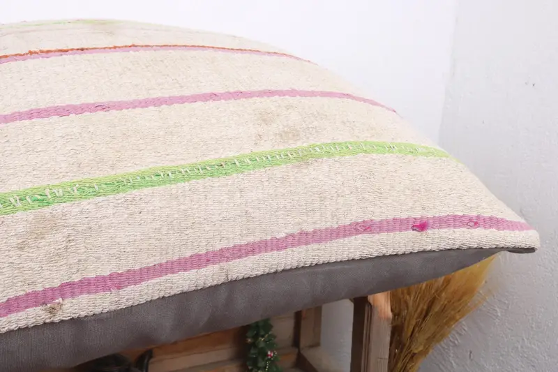 Pillow Case, Morroccon Kilim Cushion Cushion, 28x28 White Pillow Sham, Bed Cushion Case, Home Decor Pillow, Gift Pillow, Boho Pillow Sham Cover - 6