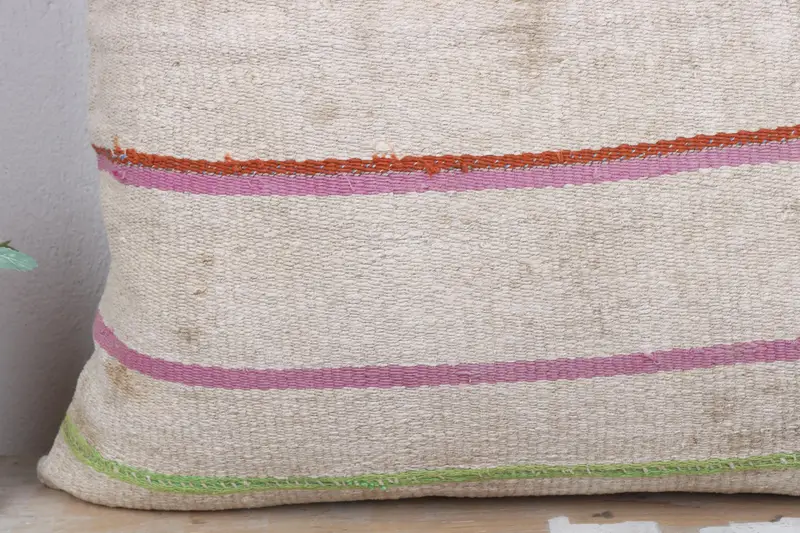 Pillow Case, Morroccon Kilim Cushion Cushion, 28x28 White Pillow Sham, Bed Cushion Case, Home Decor Pillow, Gift Pillow, Boho Pillow Sham Cover - 3