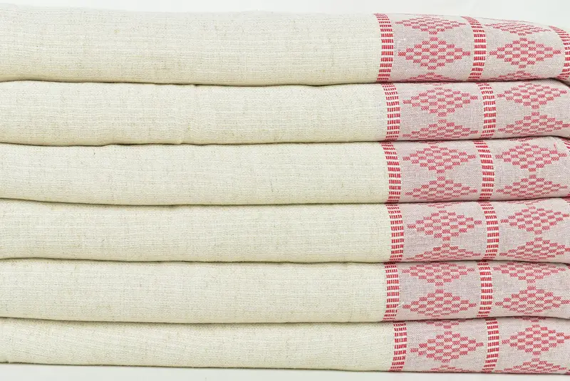 Oversized Beach Towel, Woven Throw Blanket, 100x88 Linen Kilim Design Towel, Personalized Blanket, Bachelor Party Gifts, Throw Blanket - 2