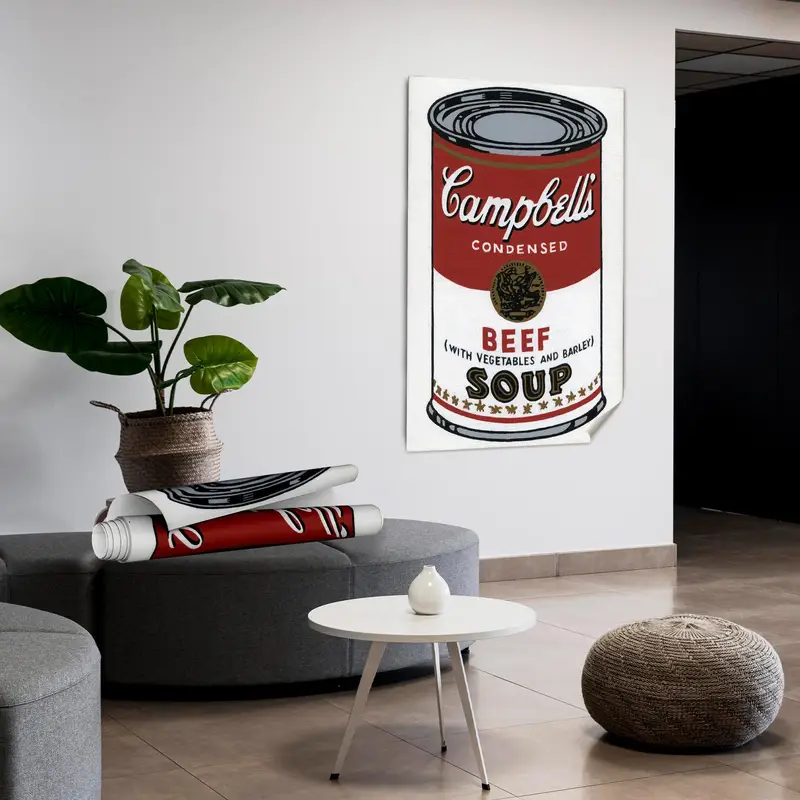 Zarif Campbell'in Çorba Mutfağı Kanvas Tablo - Pop Art Baskı