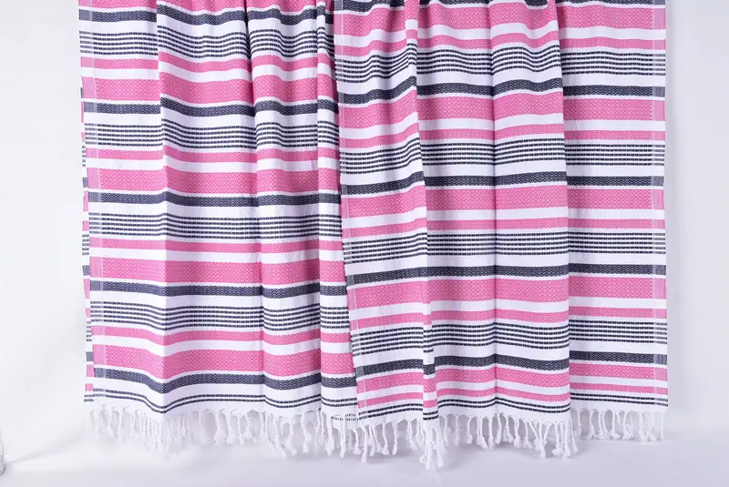 Gift For Coworker, Absorbent towel, Quick-dry peshtemal, Yoga Towel, Peshtemal Towel, Spa Gift Towel, 70x40 Cotton Striped Towel, Kids Beach Towel - 8