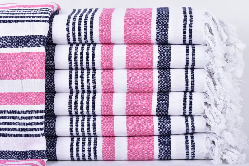 Gift For Coworker, Absorbent towel, Quick-dry peshtemal, Yoga Towel, Peshtemal Towel, Spa Gift Towel, 70x40 Cotton Striped Towel, Kids Beach Towel - 1