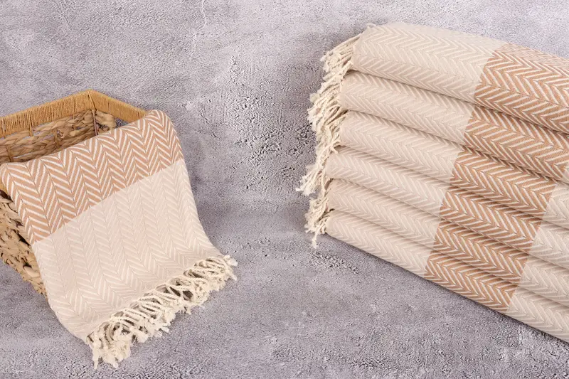 Miami Bachelorette Party Favors, Thin towel, Custom Beach Towels, Large Turkish Towel, Wedding Gift Ideas, 70x40 Cotton Chevron Towel, Fouta towel - 3