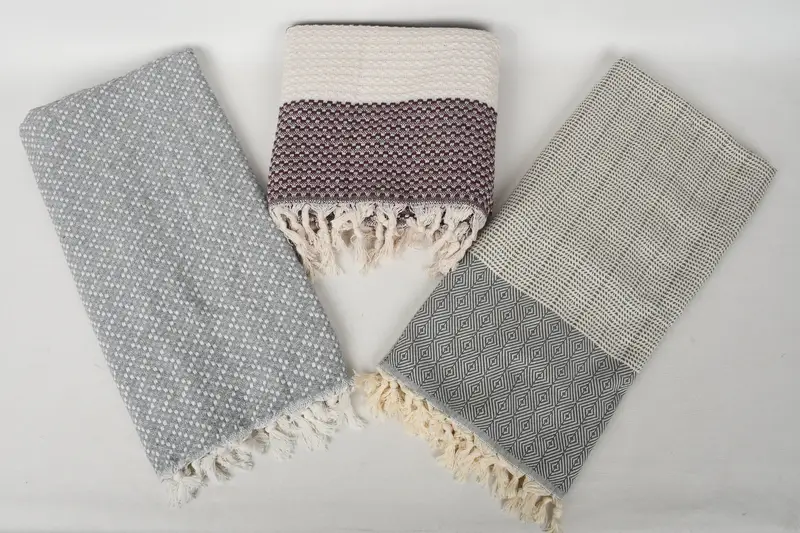 70x40 Cotton Set of 10 Towel, Guest Towel, Turkish bath towel, Bridesmaid Gift Towel, Turkish Towel Beach Towel, Peshtemal, Custom Beach Towel - 7