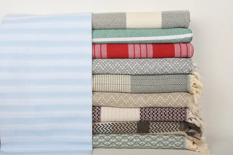70x40 Cotton Set of 10 Towel, Guest Towel, Turkish bath towel, Bridesmaid Gift Towel, Turkish Towel Beach Towel, Peshtemal, Custom Beach Towel - 1
