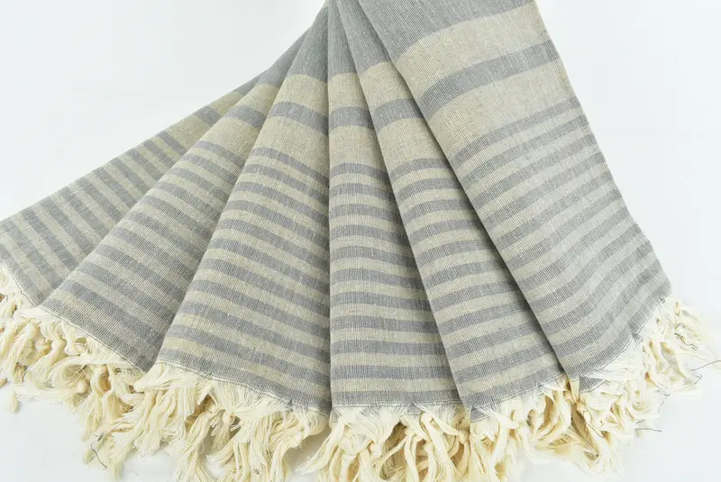 Beach Theme Bachelorette Party Gifts, 70x40 Cotton Striped Towel, Engagement Gift, Bachelor Towel, Turkish towel, Bridesmaid Gifts, Peshtemal Towel - 4