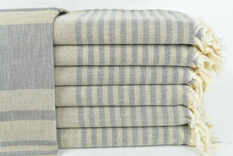 Beach Theme Bachelorette Party Gifts, 70x40 Cotton Striped Towel, Engagement Gift, Bachelor Towel, Turkish towel, Bridesmaid Gifts, Peshtemal Towel - 1