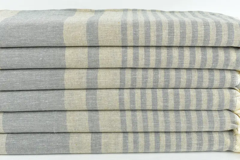 Beach Theme Bachelorette Party Gifts, 70x40 Cotton Striped Towel, Engagement Gift, Bachelor Towel, Turkish towel, Bridesmaid Gifts, Peshtemal Towel - 2