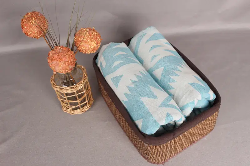 Spa Gift, Organic Towel, Bachelor Towel, Custom Towel, Housewarming Gift, 76x40 Cotton Geometric Towel, Sand-free towel, Eco-Friendly Turkish Towel - 5