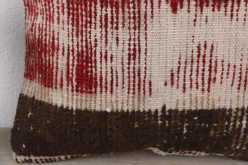 Home Decor Pillow, 12x12 Red Cushion Case, Decorative Throw Pillow Sham, Cushion Case, Kilim Pillow, Interior Designer Pillow - 3