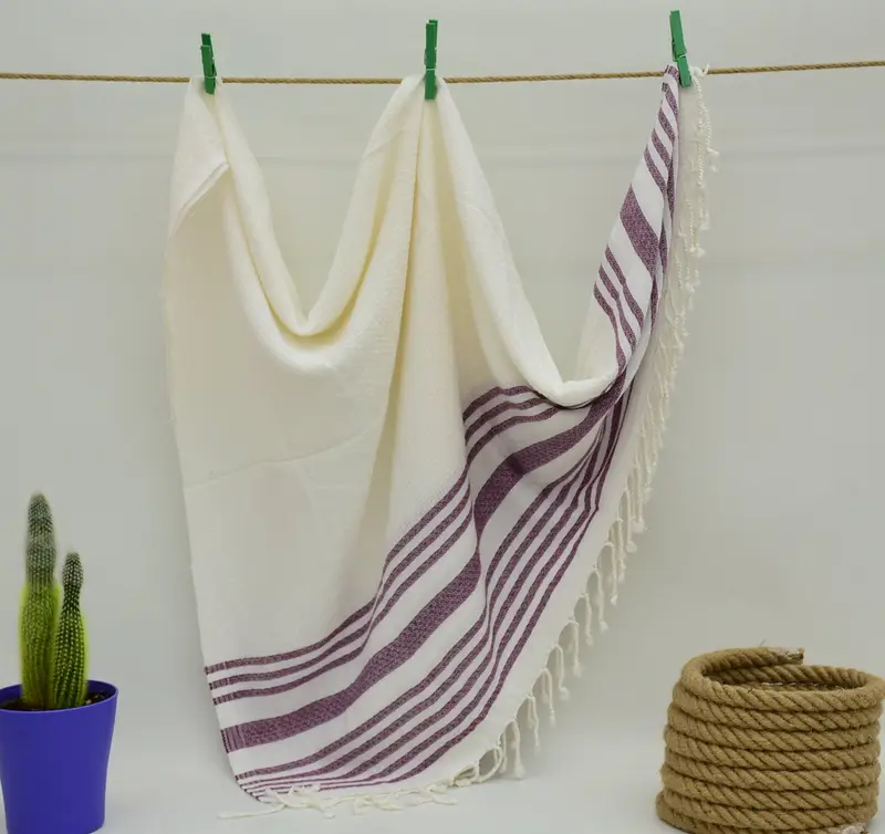 Luxury Turkish beach towel for summer vacation, Hammam towel, 70x40 Cotton Striped Towel, Xmas Gifts, Monogram Turkish Towel, Personalized Towel - 1
