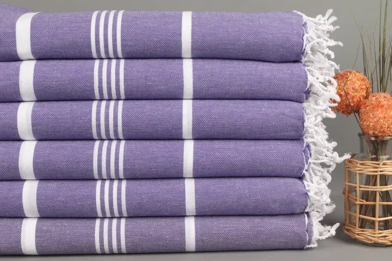 Absorbent Turkish towel, Hammam towel, 70x40 Cotton Striped Towel, Mother Of The Groom Gift, Wedding Towel, Bachelorette Party Gifts Bridesmaids - 2