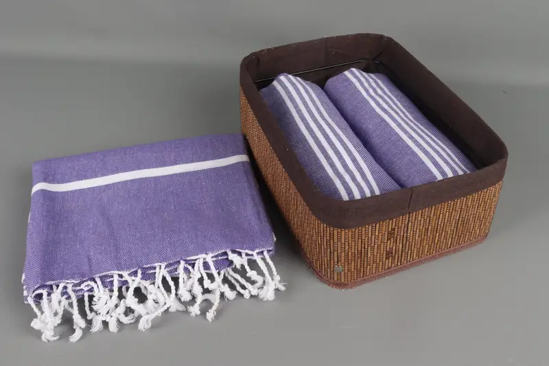 Absorbent Turkish towel, Hammam towel, 70x40 Cotton Striped Towel, Mother Of The Groom Gift, Wedding Towel, Bachelorette Party Gifts Bridesmaids - 5