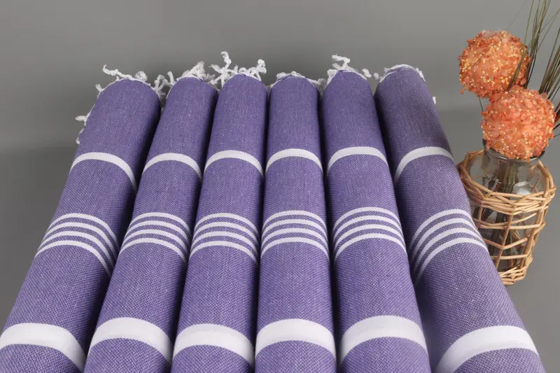 Absorbent Turkish towel, Hammam towel, 70x40 Cotton Striped Towel, Mother Of The Groom Gift, Wedding Towel, Bachelorette Party Gifts Bridesmaids - 3
