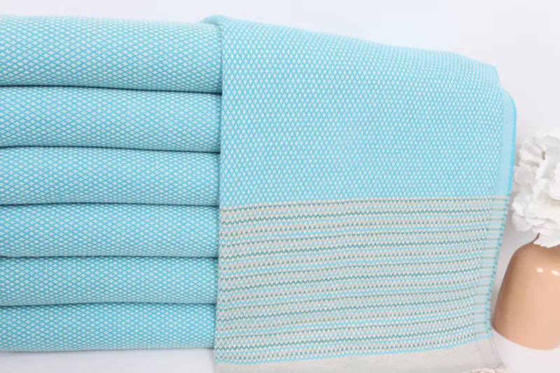 Turkish Tea Towel, Decorative Towel, Monogrammed Hand Towel, Bathroom Towels, Bachelor Gifts, Bridal Shower Gift, 36x20 Cotton Striped Towel - 2