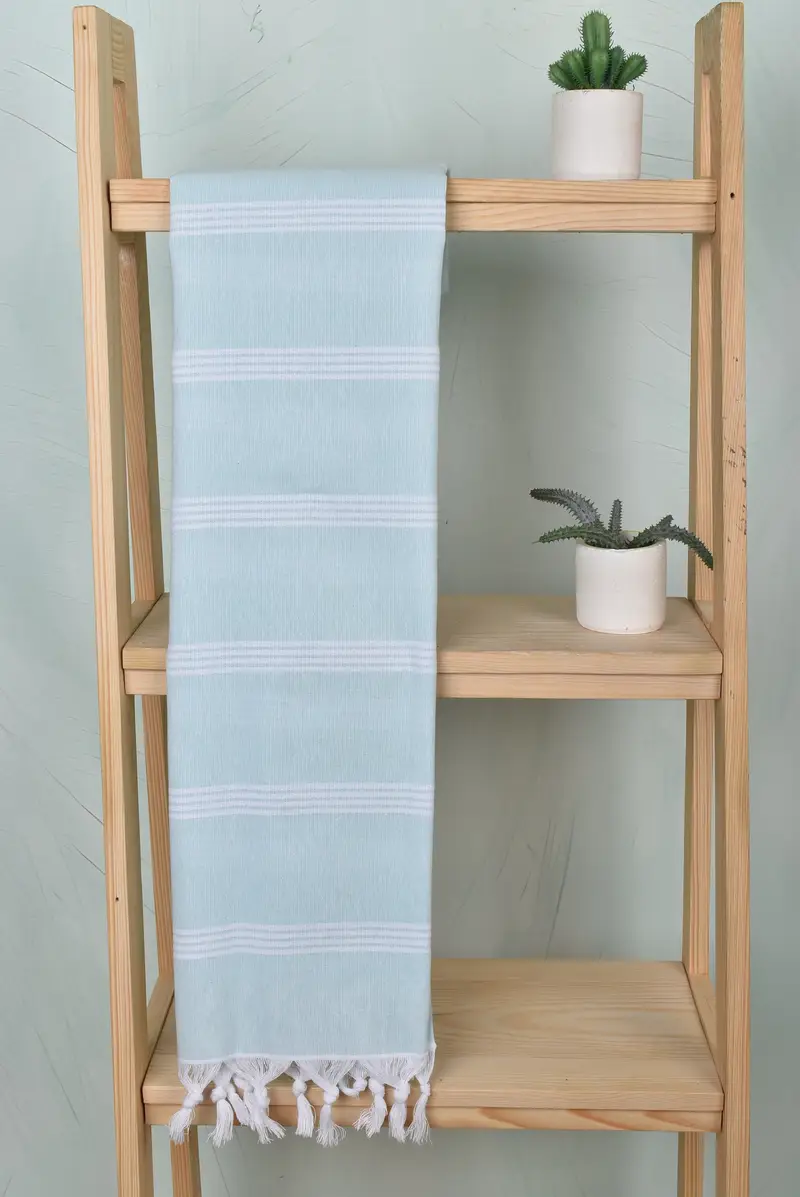 Sand-resistant towel, Eco-Friendly Turkish Towel, Beach Towel Bulk, Summer Gift, Quick-dry peshtemal, 70x30 Cotton Striped Towel, Bridesmaid Favors - 8