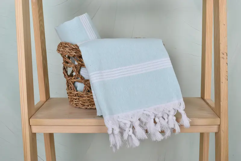 Sand-resistant towel, Eco-Friendly Turkish Towel, Beach Towel Bulk, Summer Gift, Quick-dry peshtemal, 70x30 Cotton Striped Towel, Bridesmaid Favors - 4