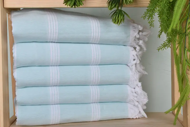 Sand-resistant towel, Eco-Friendly Turkish Towel, Beach Towel Bulk, Summer Gift, Quick-dry peshtemal, 70x30 Cotton Striped Towel, Bridesmaid Favors - 1