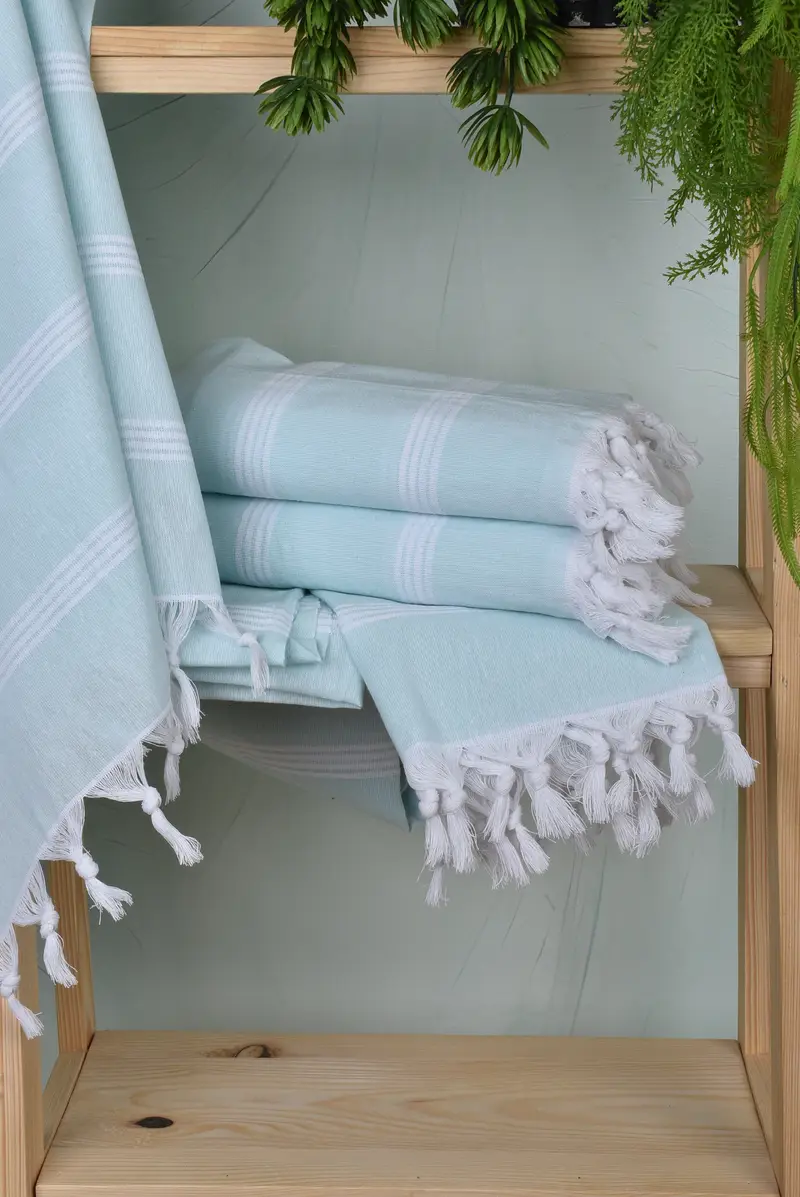 Sand-resistant towel, Eco-Friendly Turkish Towel, Beach Towel Bulk, Summer Gift, Quick-dry peshtemal, 70x30 Cotton Striped Towel, Bridesmaid Favors - 6