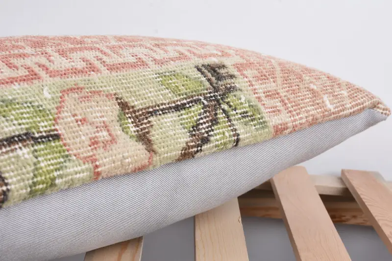 12x24 Red Pillow Case, Pillow Case, Authentic Pillow Case, Boho Pillow Sham Cover, Vintage Pillow, Ethnical Kilim Rug Pillow, Bed Pillow Sham - 7