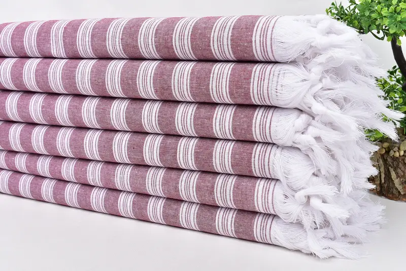 Turkish Bath Towel USA, Scarf Towel, 70x40 Cotton Striped Towel, Bridesmaid Gift Towel, Summer Gift, Bridesmaid Proposal Gift, Personalized Towel - 3