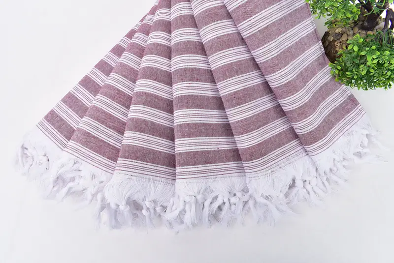 Turkish Bath Towel USA, Scarf Towel, 70x40 Cotton Striped Towel, Bridesmaid Gift Towel, Summer Gift, Bridesmaid Proposal Gift, Personalized Towel - 4