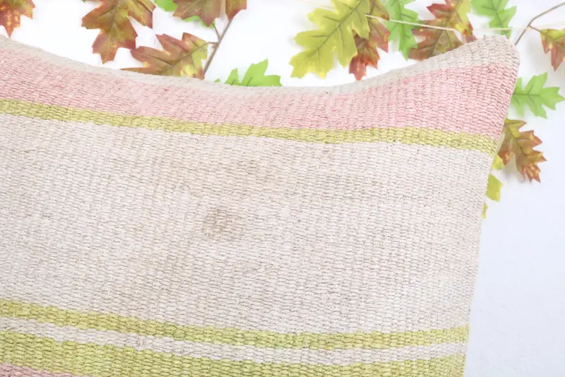 24x24 White Cushion Case, Pillow, Aztec Cushion Case, Throw Kilim Pillow, Pillow for Couch, Wool Kilim Pillow Pillow Sham, Vintage Pillow - 5