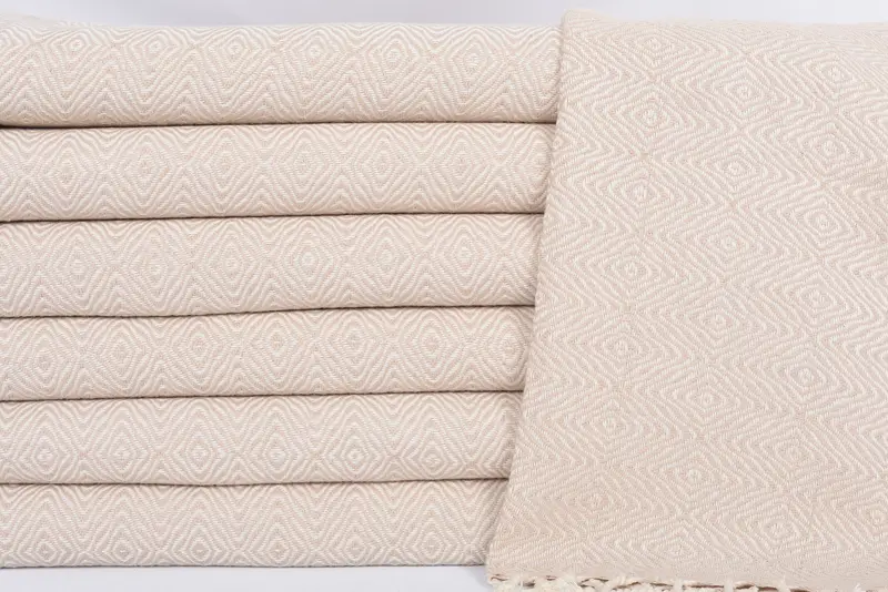 Personalized Hand Towel, Personalized Wedding Gift For Couple, Turkish Towel Hand Towel, Personalized Dish Towel, 36x18 Cotton Zigzag Diamond Towel - 2