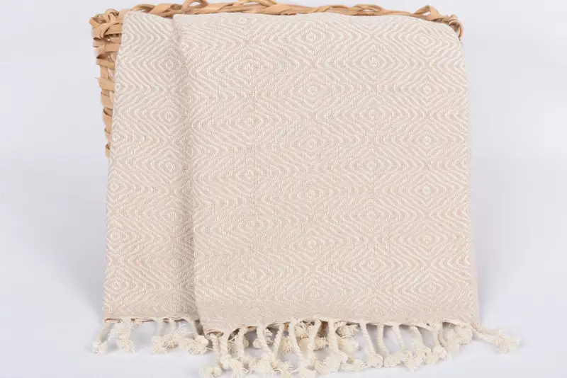 Personalized Hand Towel, Personalized Wedding Gift For Couple, Turkish Towel Hand Towel, Personalized Dish Towel, 36x18 Cotton Zigzag Diamond Towel - 5