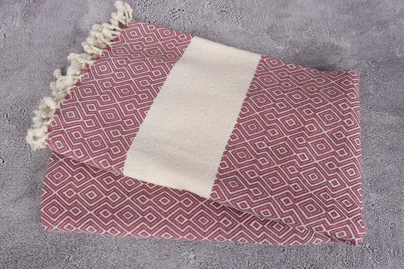 Bridesmaid Gift, 68x38 Cotton Diamond Towel, Monogrammed Beach Towel, Scarf Towel, Hammam towel, Gym Towel, Custom Bath Towel, Merry Christmas Gifts - 6