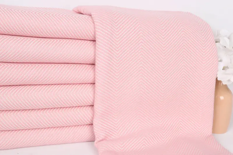 70x40 Cotton Herringbone Towel, Wedding Gifts Towel, Bridesmaid Gifts Personalized, Monogrammed Beach Towel, Summer Gift Ideas, Best Friend Gift - 2