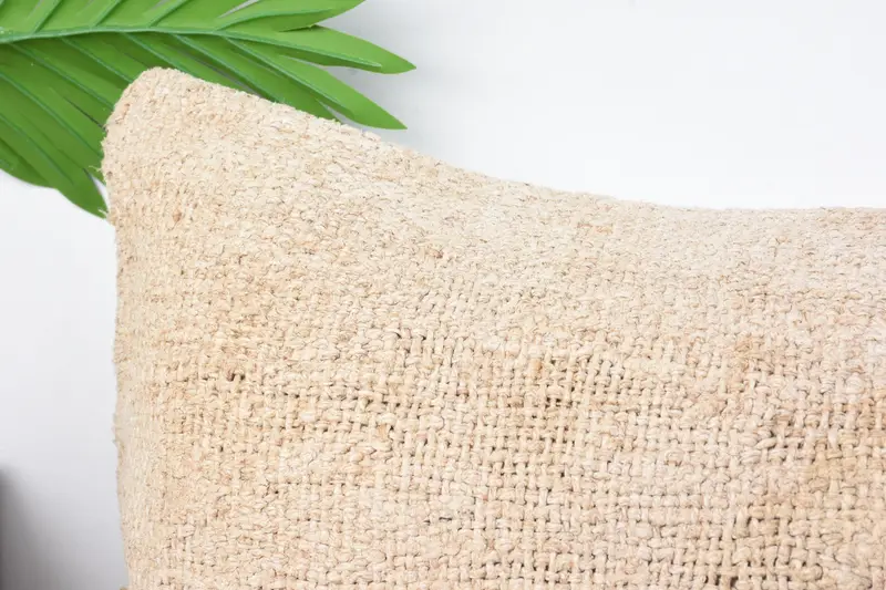 Boho Pillow Sham Cover, 12x24 Beige Cushion Cover, Outdoor Throw Cushion Cover, Turkish Kilim Pillow, Pillow, Turkish Pillow, Accent Pillow Cover - 2