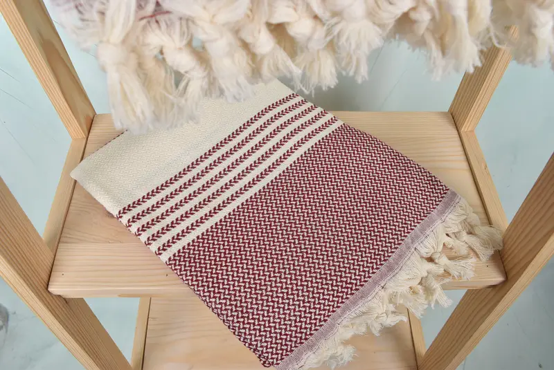 Beach Size Towel, Spa Gift, Housewarming Gift, Spa Towel, Wedding Favors, 70x40 Cotton Striped Towel, Monogrammed Beach Towel, Girls Weekend Favors - 5
