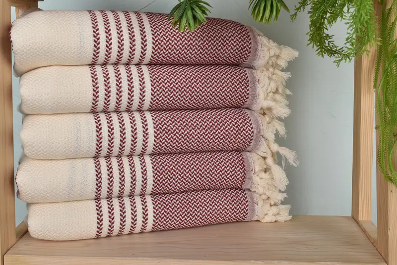 Beach Size Towel, Spa Gift, Housewarming Gift, Spa Towel, Wedding Favors, 70x40 Cotton Striped Towel, Monogrammed Beach Towel, Girls Weekend Favors - 1