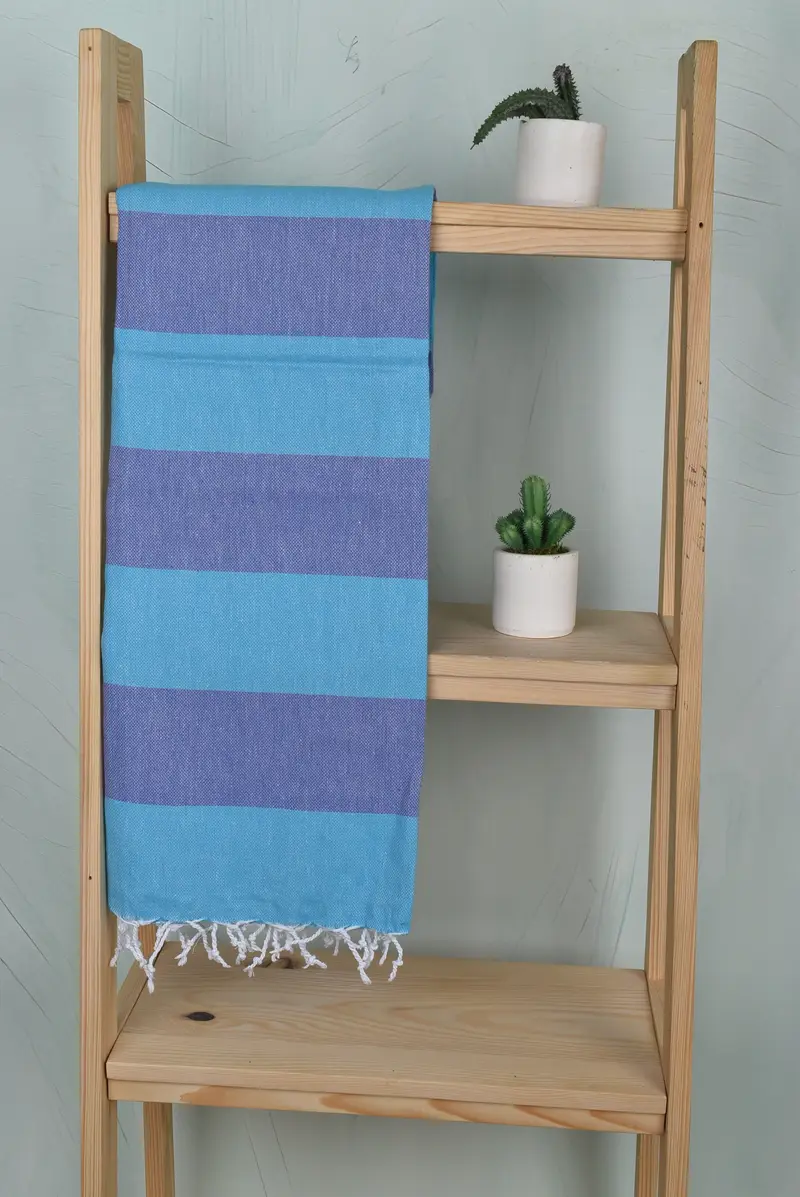 Personalized Bridesmaid Gift, Organic Turkish towel, Fouta towel, Mother Of The Groom Gift, Bachelor Party Favors, 70x40 Cotton Striped Towel - 8