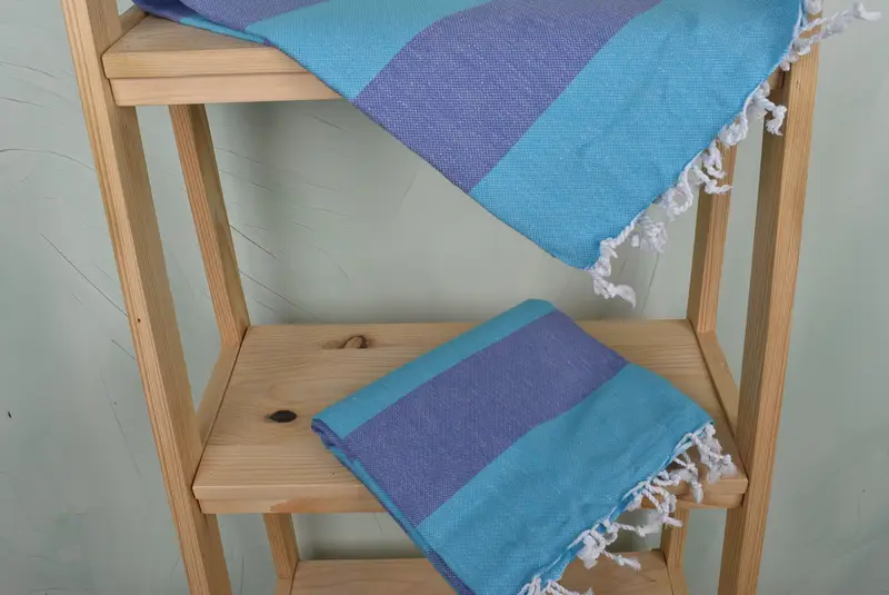 Personalized Bridesmaid Gift, Organic Turkish towel, Fouta towel, Mother Of The Groom Gift, Bachelor Party Favors, 70x40 Cotton Striped Towel - 5