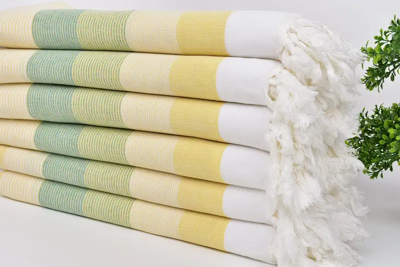 Unique Wedding Gift, Absorbent towel, Travel towel, 68x40 Cotton Striped Towel, Wedding Towel, Quick-dry peshtemal, Best Friend Gift Ideas - 3