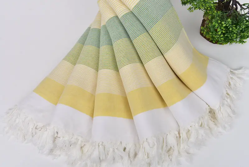 Unique Wedding Gift, Absorbent towel, Travel towel, 68x40 Cotton Striped Towel, Wedding Towel, Quick-dry peshtemal, Best Friend Gift Ideas - 4