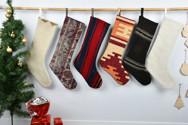 Personalized Christmas Stocking, 8-inch Ornament Patterned Stocking