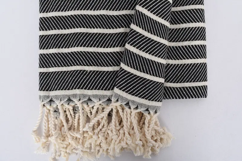 Turkish Towel Beach, Handmade Turkish hammam towel, Customized Towels, Turkish towel, 70x40 Bamboo Herringbone Towel, Turkish hand towel - 8