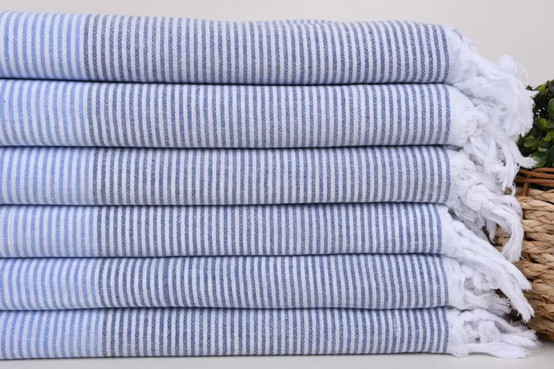 Anniversary Gift For Her, Cotton towel, 70x36 Cotton Striped Towel, Beach Wedding Favor, Kids Beach Towel, Housewarming Gift, Turkish Towel USA - 2