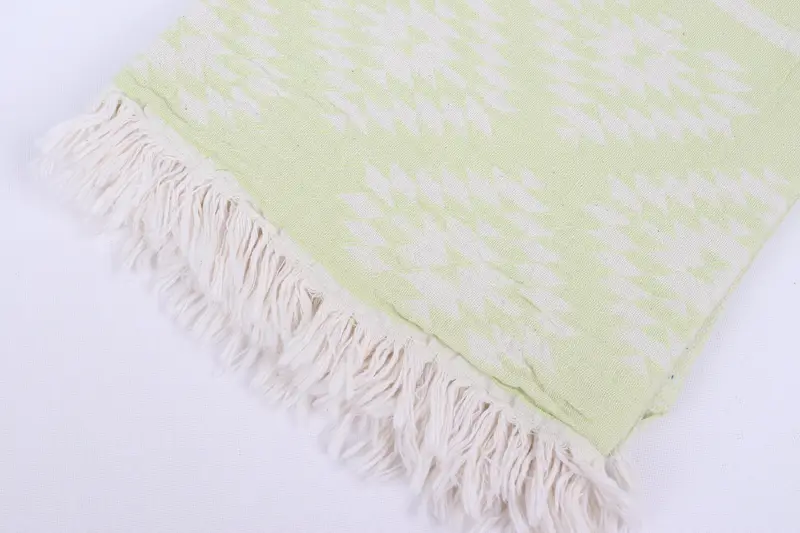 Quick-dry towel, Handmade Gift, Scarf Towel, Turkish bath towel for spa, Christmas Gift, 70x36 Cotton Kilim Towel, Family Gift Basket, Travel towel - 8