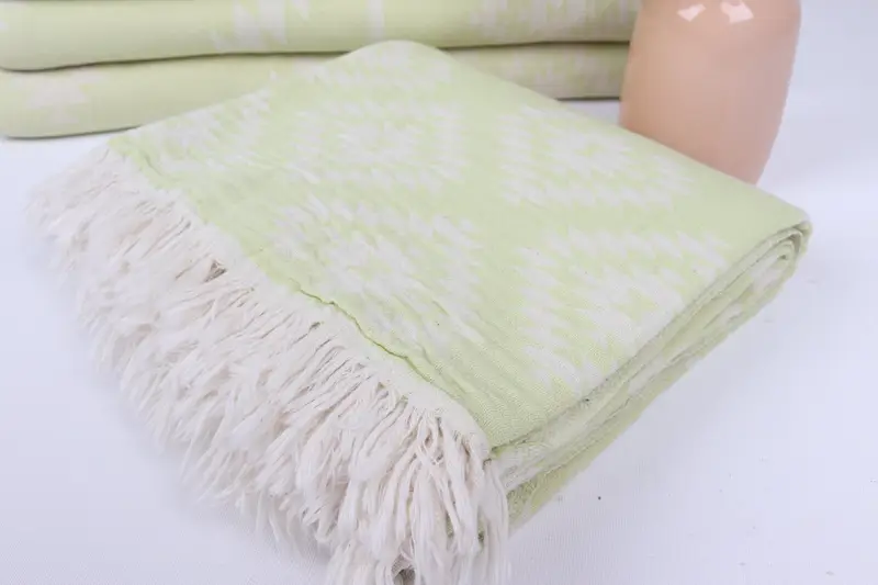 Quick-dry towel, Handmade Gift, Scarf Towel, Turkish bath towel for spa, Christmas Gift, 70x36 Cotton Kilim Towel, Family Gift Basket, Travel towel - 6
