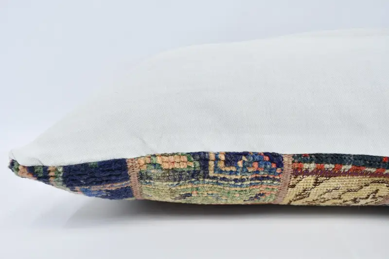 Tapestry Pillow Sham, 16x36 Beige Cushion Case, Ethnical Kilim Rug Pillow, Kilim Pillow, Ethnic Throw Cushion Case, Pillow, Interior Designer Pillow - 6