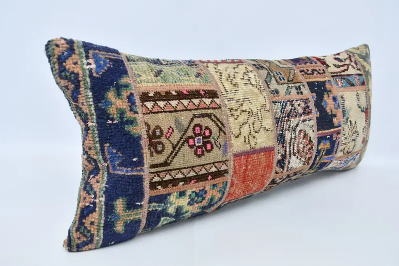 Tapestry Pillow Sham, 16x36 Beige Cushion Case, Ethnical Kilim Rug Pillow, Kilim Pillow, Ethnic Throw Cushion Case, Pillow, Interior Designer Pillow - 3