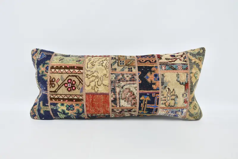 Tapestry Pillow Sham, 16x36 Beige Cushion Case, Ethnical Kilim Rug Pillow, Kilim Pillow, Ethnic Throw Cushion Case, Pillow, Interior Designer Pillow - 1