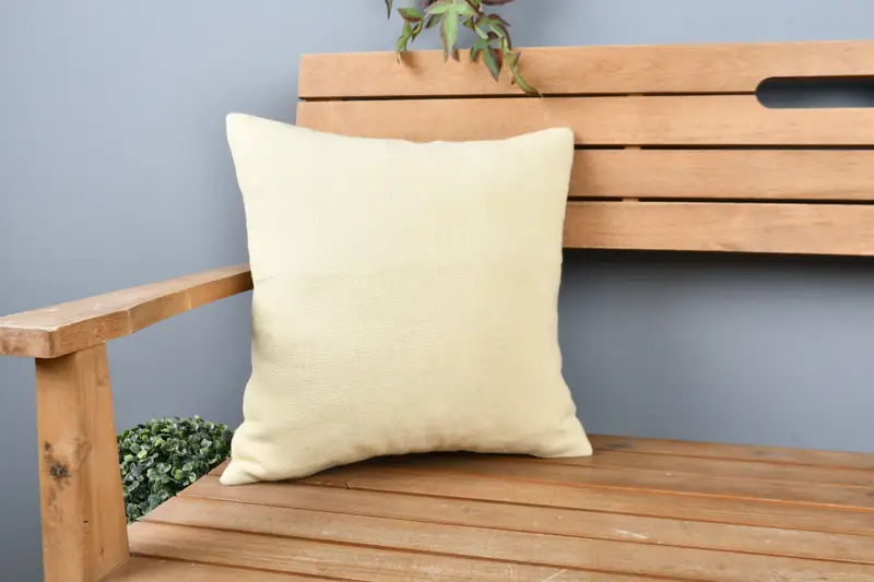 16x16 Beige Cushion Case, Cushion, Turkish Pillow, Throw Kilim Pillow, Ottoman Cushion Case, Kilim Pillow Cover, Wool Kilim Pillow Cushion Case - 1