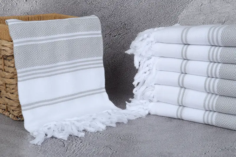 Wedding Favors, Turkish bath towel for spa, Personalized Gift, Family Gift, 70x40 Cotton Diamond Towel, Wedding Anniversary Gift, Sand-free towel - 3